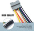 DACIRTY 3 PCS Radio Wire Harness, Standard Stereo DVD Modified Power Speaker Tail Line Connector, Waterproof Plug