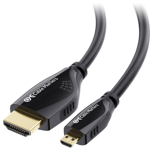 Cable Matters High-Speed 4K@60Hz Micro HDMI to HDMI Cable - 10ft, Ideal