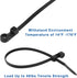 Zip Ties with Screw Hole, 8 inch 48lbs Heavy Duty Nylon for Indoor & Outdoor (Black, 300pcs)