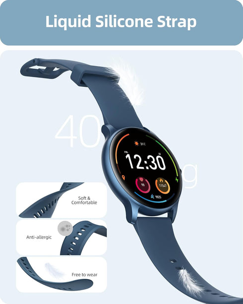 Parsonver Smart Watch for Men Women, 2024 Fitness Tracker with Call Function, Heart Rate/SpO2/Sleep Monitor, IP68