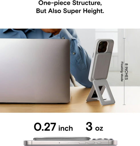MOFT Phone Tripod Stand for iPhone 16/15/14/13/12 Series, Strong Magnets, Angle Adjustment, MagSafe Compatible, Seafoam