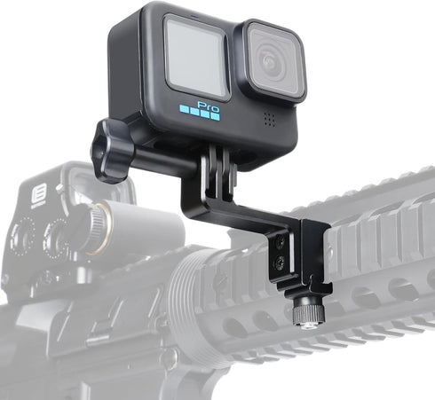 SEASKY GM02 Aluminum Metal Gun/Airsoft Picatinny Rail Mount Bracket for Gopro Hero 12/11/10/9, Sports Camera Accessories