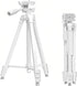 kakotopa White Lightweight Tripod - 17" to 57" Adjustable Height with 360 Pan