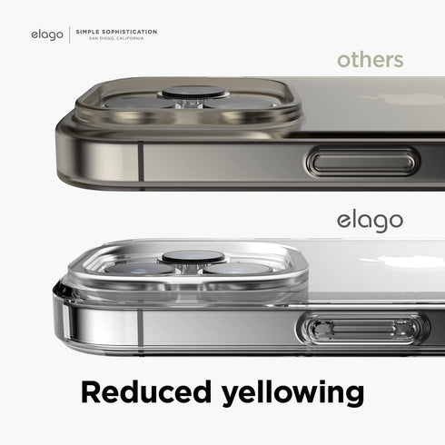 elago Hybrid Clear Case Compatible with iPhone 14 Pro - 6.1 Inch, Military Grade Drop Protection, Crystal Clear Full
