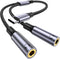 MOSWAG USB C to Dual 3.5mm Female Headphone Splitter, Type C to Dual 3.5mm Adapter for Pixel and Galaxy Devices