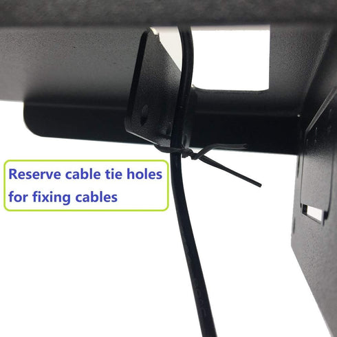 Jingchengmei Portable Electronic Device Mount, Black Wall Mount Bracket for PTZ Cameras, 8 Pounds Capacity
