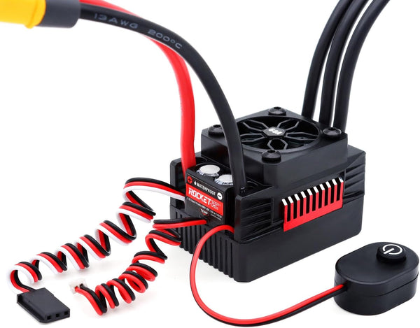 Surpass Hobby USA Surpass Hobby Rocket RC Waterproof Supersonic Brushless ESC 60A with Plug for