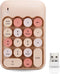 Lomiluskr Wireless Numeric Keypad with 2.4G USB Receiver, Cute Colorful Round Keycaps, Portable