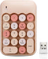 Lomiluskr Wireless Numeric Keypad with 2.4G USB Receiver, Cute Colorful Round Keycaps, Portable