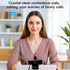 Kemeiv 2K Webcam PC Webcam with Microphone and Physical Privacy Cover, Noise-Canceling Microphone, Auto Light