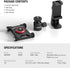 NEEWER Camera Slider Dolly with Ball Head & Phone Clamp, 4 Wheeled Tabletop Dolly for DSLR and Smartphones