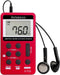 Retekess V112 AM FM Portable Pocket Radio, Digital Tuning Stereo, Rechargeable Battery, with Headphones, for Walking