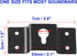 uxcell 5 Pcs Wall-Mounted Speaker Hanging Brackets, 7cm Long Iron Hanger Plate Accessories for Surround Sound Box Audio
