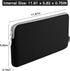 Neoprene Keyboard Sleeve Case for Apple MC184LL/B Wireless Bluetooth Keyboard, Protective Keyboard Case with Zipper for Small Wireless Keyboard, Black