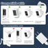 HNncheny Camera,17Ft Power Adapter Compatible Ring Type C Power Cable -White (USB Port)