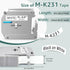GREENCYCLE 2 Pack Compatible for Brother P Touch M Tape M231, 12mm, Black on White Label Refills