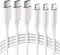 Quntis USBC to Lightning Cable for iPhone 3FT, 3Pack USB-C Charging Cable, MFi Certified for iPhone 14 13 12 Mini Pro