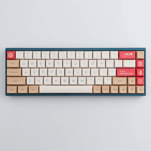 Hyekit PBT Keycaps - 138 Keys Soy Milk Dye-Sublimation Cute Keycaps, XDA Profile for Mechanical Keyboards
