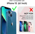 TAURI 3 in 1 Magnetic iPhone 13 Case - Compatible with MagSafe with 2X Screen Protectors - Clear 6.1"