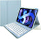 Keyboard Case for iPad Pro 13 inch M4 with Detachable Bluetooth Keyboard and Pencil Holder, Misty Blue