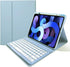 Keyboard Case for iPad Pro 13 inch M4 with Detachable Bluetooth Keyboard and Pencil Holder, Misty Blue
