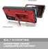ArmadilloTek Vanguard Case for Samsung Galaxy S21 Plus, Military Grade Full-Body Rugged with Built-in Kickstand (Red)
