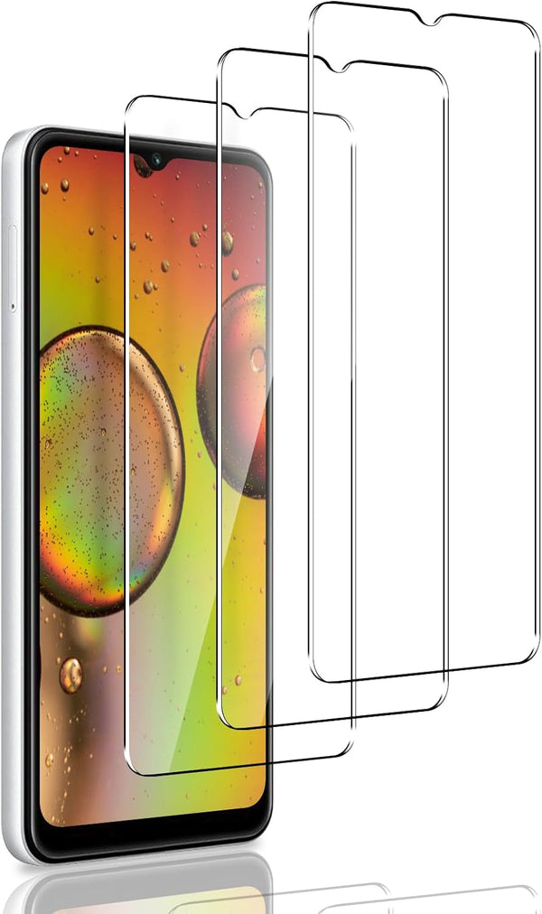3 Pack Tempered Glass Screen Protector for T-Mobile Revvl 7 5G, 150° Curved Edge, HD Clear, Bubble-Free, Full Coverage