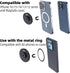 FPN 0.4-2" 16 15 14 13 12 All-Metal Magnetic Phone Holder for Magsafe, Magnet Phone Mount with Super Clamp for Spin