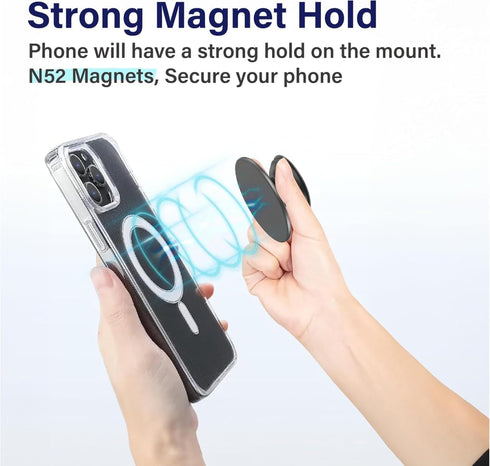 FCVHEDS Magnetic Phone Handle Compatible with Phones, Foldable Phone Grip Stand for Smart Phones, Tablet Computers