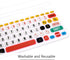 WYGCH- Ultra Thin Silicone Keyboard Cover for Logitech K480 Multi-Device Keyboard Protective Skin