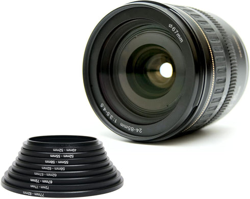 PATIKIL 34mm-37mm Metal Step Up Ring, Aluminum Camera Lens Filter Adapter Ring for Lenses Hood, Black