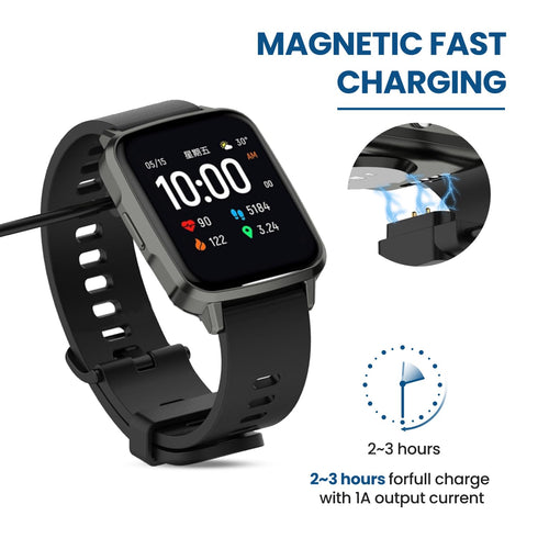 Compatible for IDW19/IDW13 Smartwatch Charger, 3.3FT USB Charging Cable for Woneligo W13, Amzhero IDW19/IDW13, ENOMIR