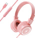 Bywulanda Kids Headphones with LED Lights for School, Upgrade USB Type C