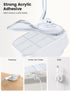 5Pack Cable Spring Holder Clips, Cord Organizer for Desk, Adjustable Wire Holder for Phone USB Charger, White