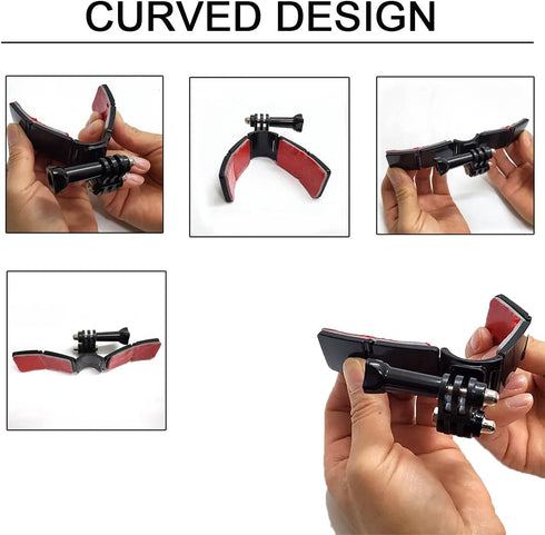 Motorcycle Helmet Chin Mount Kit for GoPro Hero 10, 9, 8, 7, 6, 5, 4, Session, DJI Osmo Action, AKASO, SJCAM, Xiaomi Yi