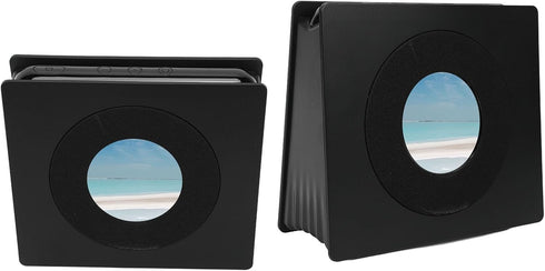 XUMIUZIY 4 1 2.16in Bluetooth Speaker with Dynamic Lyrics Display, in Portable Speaker with Round Screen, Digital Photo
