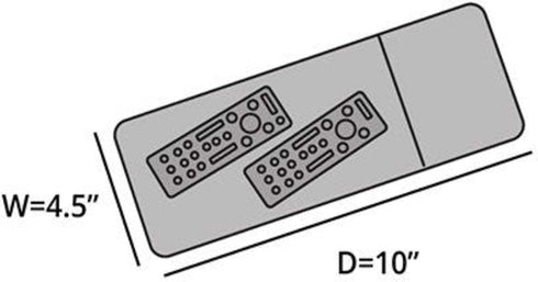 12Gauge 4.5W 10D, Covermates Classic Remote Control Cover WaterResistant Outdoor TV Remote Sleeve, Vinyl with Polyester