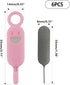 6 Set Lilaly Pcs SIM Card Removal Tool SIM Ejector Pin and Card Tool Cute Silicone SIM Card Needle Tool, Pink