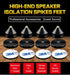 4Pcs 3m Speaker Isolation Spikes Floor Protectors Shockproof Speaker Isolation Spikes with Base Pad