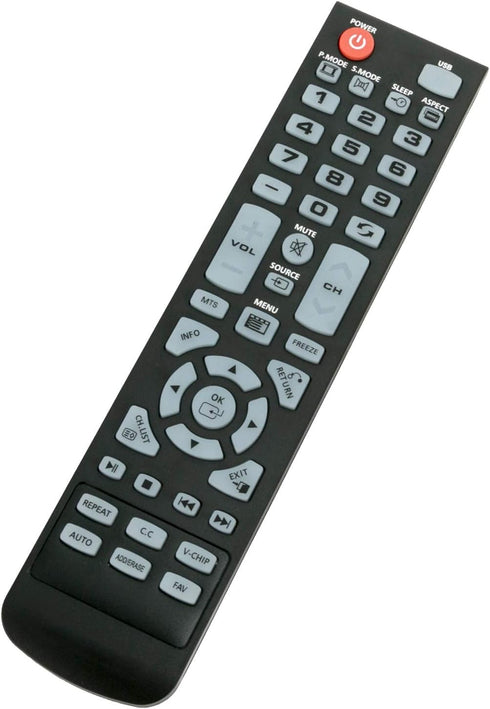 New Replacement Remote Control for Element LED TV Models ELEFT195, ELEFT222, ELEFT326, ELEFT407, ELEFT506, and More