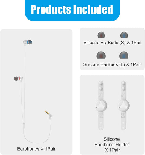 AMVR Noise Isolating Earbuds for Meta Quest 2 VR Headset, Custom Made with 3D 360 Degree Sound (White)