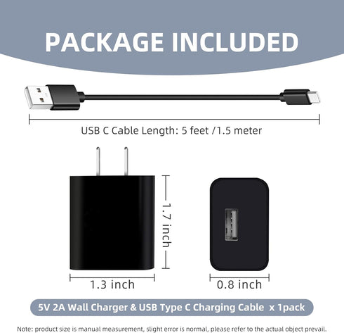 USB C Charger Replacement for Omnipod 5, Verizon MiFi 7730L 8800L, INSEEGO 5G M1000 M2000, Netgear Nighthawk Charging