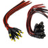 HiLetgo 20pcs DC Pigtail Adapter Power Connectors Cables, Male & Female 2.1mm x 5.5mm for CCTV Surveillance