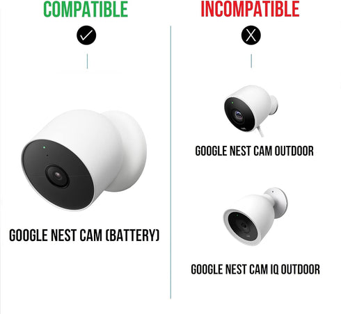 Wasserstein Pogo Pin Cable & Adapter for Google Nest Cam Outdoor/Indoor, Battery (2-Pack)