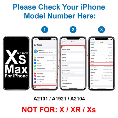 MMOBIEL Earpiece Speaker Replacement for iPhone Xs Max 6.5 inch 2018 - Includes Proximity Sensor and Screwdrivers