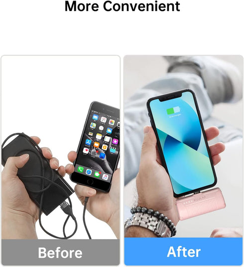 Kuulaa Portable Charger 4500mAh Mini Power Bank for iPhone, Cute Backup Battery Pack Travel Compatible with iPhone