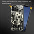 ZHEGAILIAN Victorian Gothic Lace Skull Case for iPhone 13 Pro Max, Tempered Glass Back + Soft Silicone TPU Protection