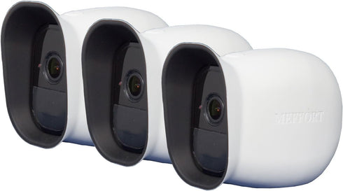 Silicone Case Skin with Dual Layer Sunshade Design, Clear Night Vision Cover, UV Weather Protection for Arlo Pro & Pro