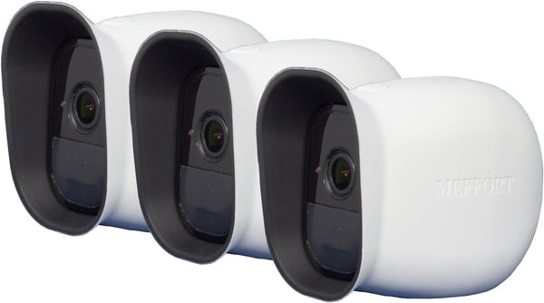 Silicone Case Skin with Dual Layer Sunshade Design, Clear Night Vision Cover, UV Weather Protection for Arlo Pro & Pro