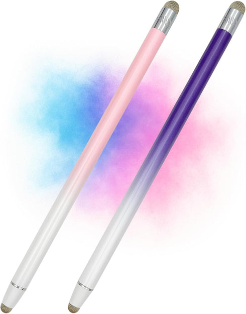 Brvlsoc 2-Pack High-Sensitivity Stylus Pens for Touchscreens Precision Dual-Tip Pens for iPad, iPhone,